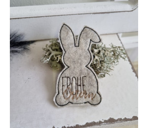 Stickdatei ITH - Blumenstecker Osterhase